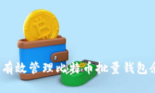 如何有效管理比特币批量钱包余额?