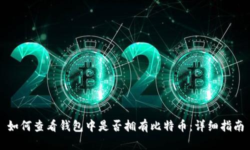 如何查看钱包中是否拥有比特币:详细指南