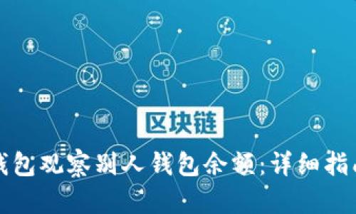如何使用TP钱包观察别人钱包余额：详细指南与实用技巧